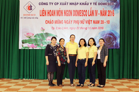 DOMESCO TỔ CHỨC LIÊN HOAN MÓN NGON LẦN IV - NĂM 2016 CHÀO MỪNG NGÀY PHỤ NỮ VIỆT NAM 20/10