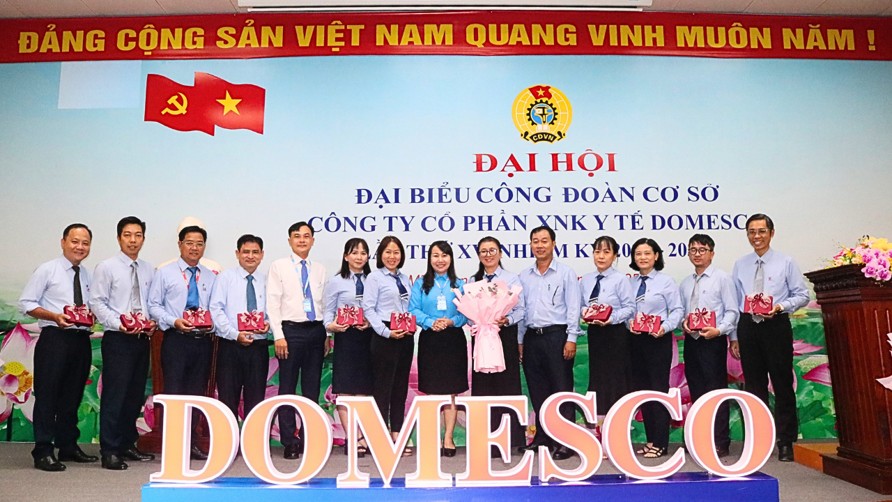 ĐẠI HỘI CÔNG ĐOÀN CƠ SỞ CÔNG TY DOMESCO LẦN THỨ XV, NHIỆM KỲ 2025-2030: "ĐOÀN KẾT - DÂN CHỦ - KỶ CƯƠNG - ĐỔI MỚI - PHÁT TRIỂN"