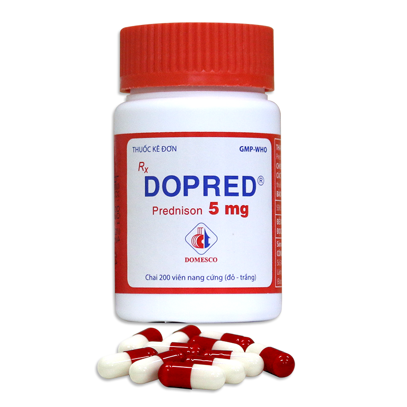 DOPRED 5MG - VIÊN NANG CỨNG (Đỏ - Trắng)