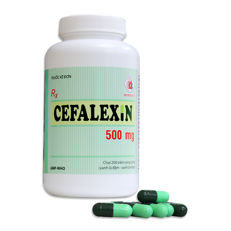 CEFALEXIN 500MG (XANH LÁ ĐẬM - XANH LÁ NHẠT)
