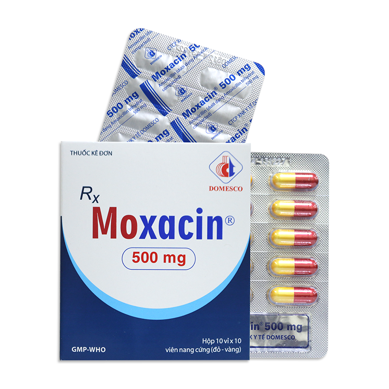 MOXACIN 500MG (ĐỎ VÀNG)